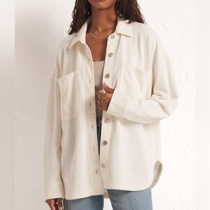 Z Supply All Day Knit Cream Jacket